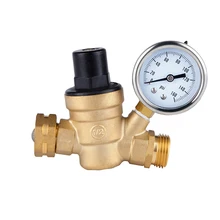 Латунь Снижение давления воды клапан с давление Guage Регулируемый для гидравлической нестабильность Водоочиститель газовый нагреватель кран