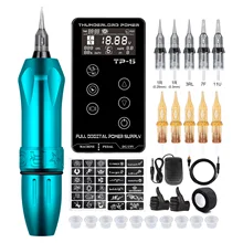 Rocket Tattoo Machine Set Kit Tattoo Power Supply Touch Screen TP-5 Rocket Tattoo Machine Pen Japan Motor Tattoo Power Supply