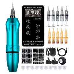 Rocket Tattoo Machine Set Kit Tattoo Power Supply Touch Screen TP-5 Rocket Tattoo Machine Pen Japan Motor Tattoo Power Supply