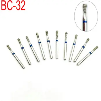 

10pcs/ box FG Diamond Bur Drill Dental Burs Polishing Kit for High Speed Handpiece 1.6mm Dentistry Material BC-32