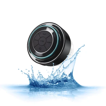 

Mini Underwater Bluetooth Speakers for Travel Wireless Portable Waterproof Stereo Loudspeakers Handsfree Suction Mic for iPhone