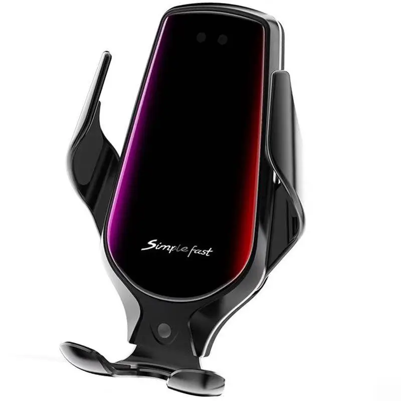 

Car Phone Charger 360 Rotation Wireless Fast Charger 10W/7.5W Magic Clip Chargers Glass Mirror Automatic Car Charging Chargers