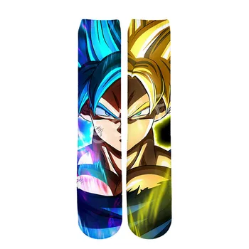 

Tessffel Hot Anime Dragon Ball Goku Saiyan Harajuku casual Unisex Cotton socks 3DPrint boys/girls/mens/womens Long ankle sock s4