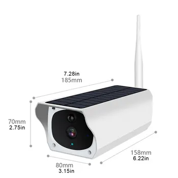 

Solar 1080P Hd Cctv Surveillance Ip Camera Wifi Wireless Outdoor Ip67 Waterproof Powered Cloud Ir P2P Outdoor Camera