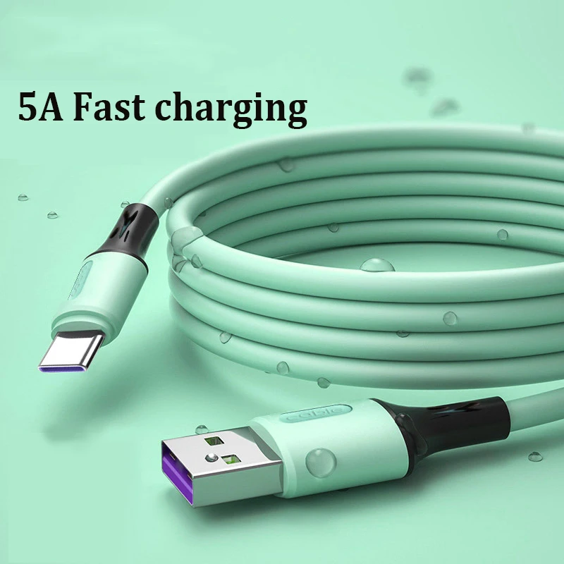 Cable CatXaa 1,2 m de silicona líquida verde tipo C Cable de carga rápida Adaptador Micro USB Cable PowerBank para teléfono móvil|Cables para teléfonos móviles| - AliExpress