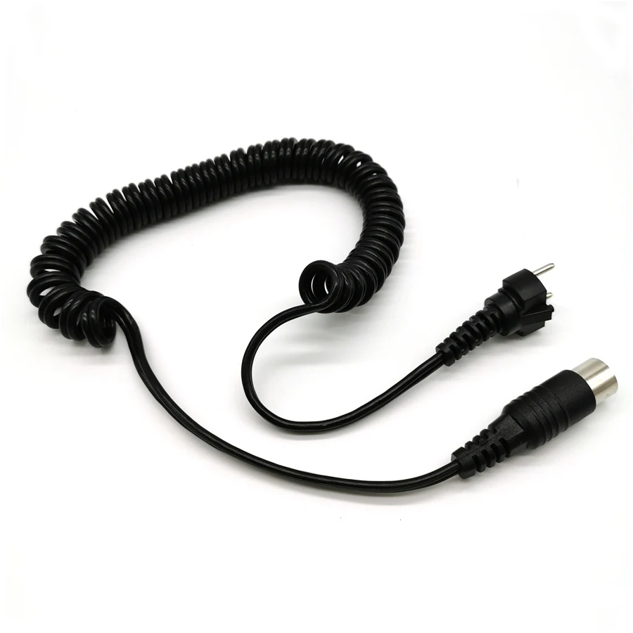 1pc Black power cord 102L 105L карбоновая щетка микро мотор ручка шариковый подшипник набор сильный 210 электрическая дрель для ногтей Маникюрные аксессуары STRONG204 90 - Цвет: 1pc Black power cord
