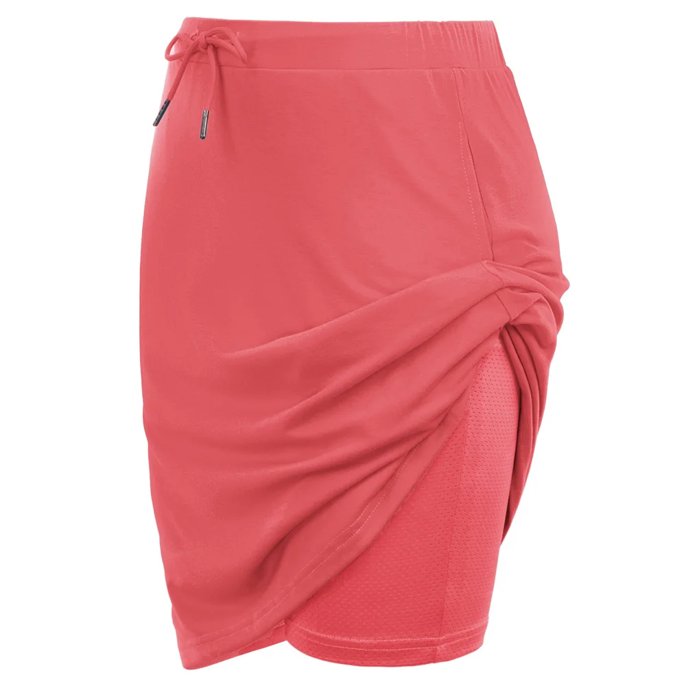 

Cycling Skorts Drawstring Tie Side Sportswear Tennis Skirt Shorts Side Pockets Golf Stretch