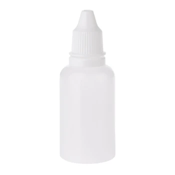 

5ml-30ml Needle Tip Empty Plastic Squeezable Liquid Dropper White Bottles Case