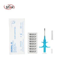 100 шт. rfid стеклянная метка для животных em4305 1,4x8 мм имплантированный микрочип для отслеживания домашних животных Идентификация чип инъекции шприц fdx-b
