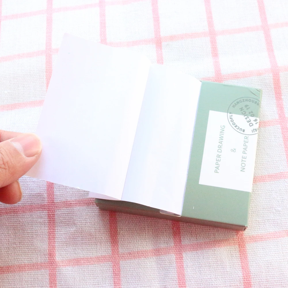 

Domikee classic creative office school sticky notepad set fine student self-adhesive memo pad stationery supplies 100sheets