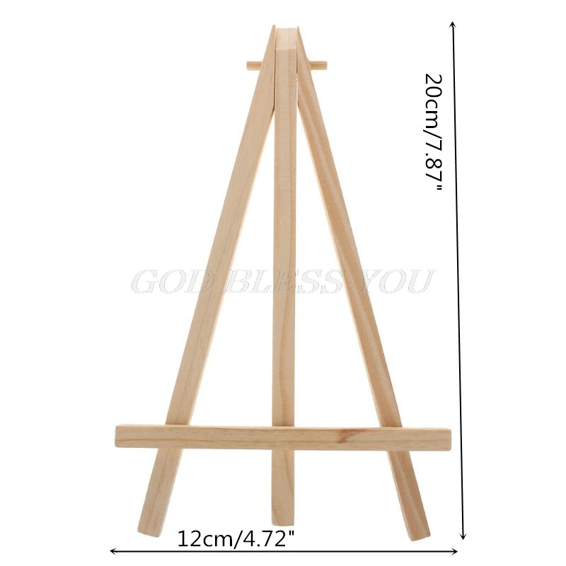 12x20 см натуральная древесина мини станковая рамка штатив дисплей Конференц-зал номер свадебного стола имя карты Стенд Дисплей Держатель живопись ремесло