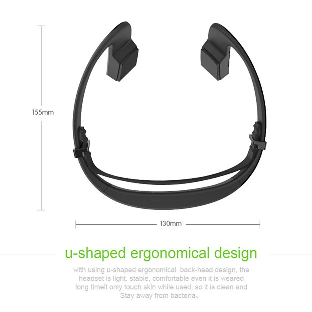11 LF-18 костной проводимости Bluetooth Беспроводная стерео гарнитура спортивные наушники-воротник Handsfree Noice Reduction наушники с микрофоном