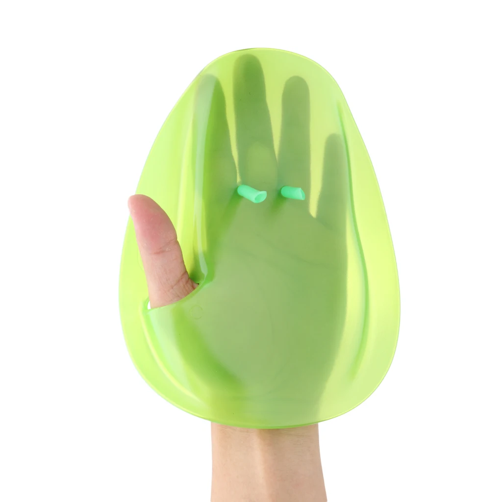 1 Pair Swimming Surfing Diving Aquatic Fitness Water Resistance Training Hand Paddles Flippers Webbed Gloves - S /M