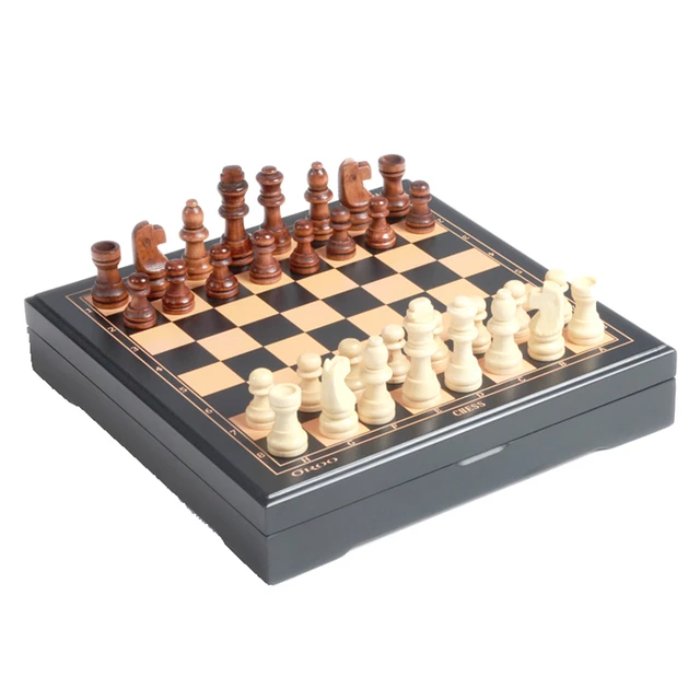 Novo mini jogo de xadrez retro artesanal jogos de tabuleiro para crianças  peças de xadrez de