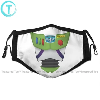

Toystory Mouth Face Mask Buzz Lightyear Chest Toy Story Facial Mask Polyester Cool with 2 Filters for Adult Mouth Mask