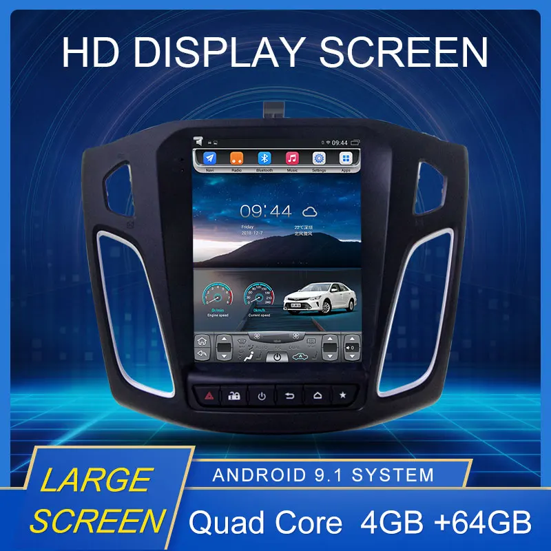 Автомагнитола для FORD Focus мультимедийный видеоплеер на ANDROID 10 4 с экраном 9 1 дюйма