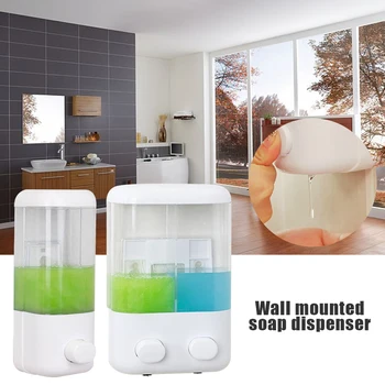 

High Capacity Liquid Soap Dispenser Single/Double Head Wall Mounted Soap Dispenser Bathroom Kitchen Foam Dispensers