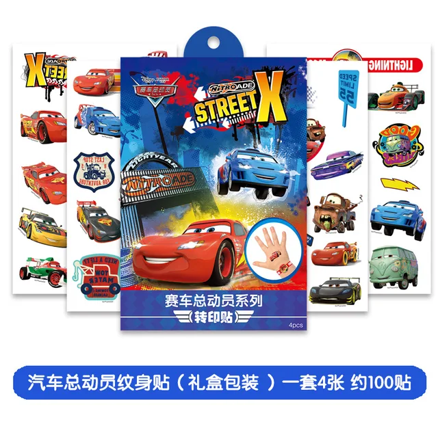 New Disney  frozen girls Cartoons Temporary Tattoo Body Art Flash Tattoo Stickers Mickey Minnie Waterproof  Styling Sticker 4 sheet  E