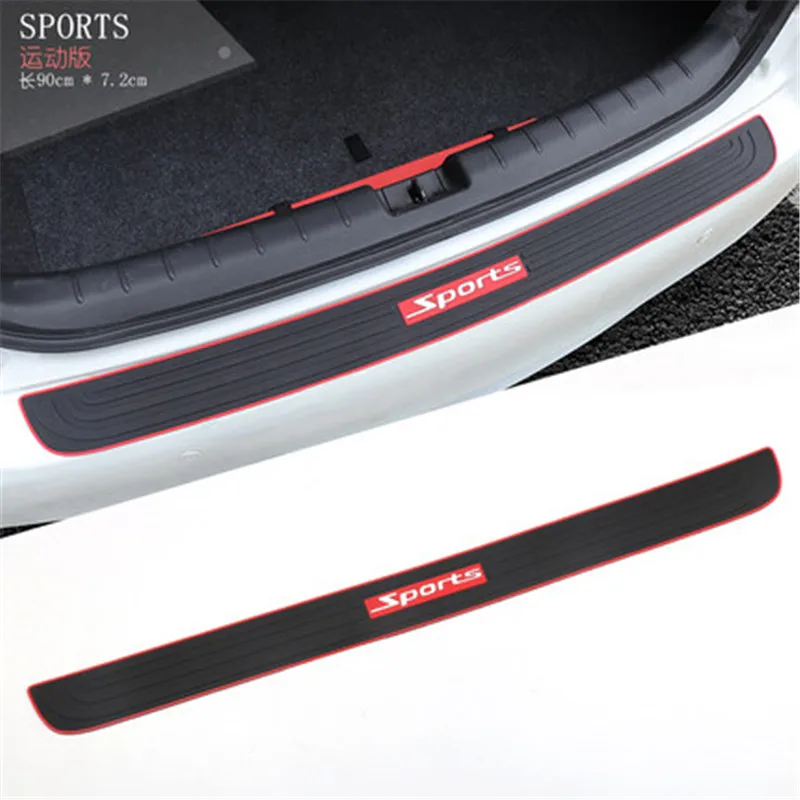 

Car styling car General purpose silicone Rear Door Bumper Protector sill for Volvo XC60 XC90 XC40 S90