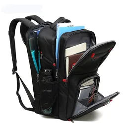 POSO Backpack 17.3 Inch Laptop Backpack Fashion Business Travel Anti-theft Backpack Nylon Waterproof Student Backpack