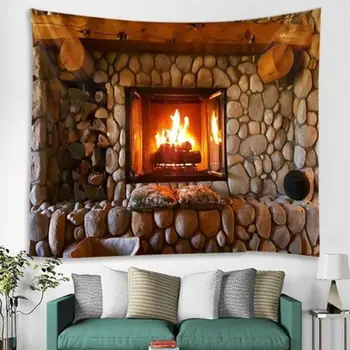 

2Size Creative Fashion Art Pattern Home Tapestry Fireplace Pattern Wall Tapestry Vortex Tapestry Collapsar Tapestry