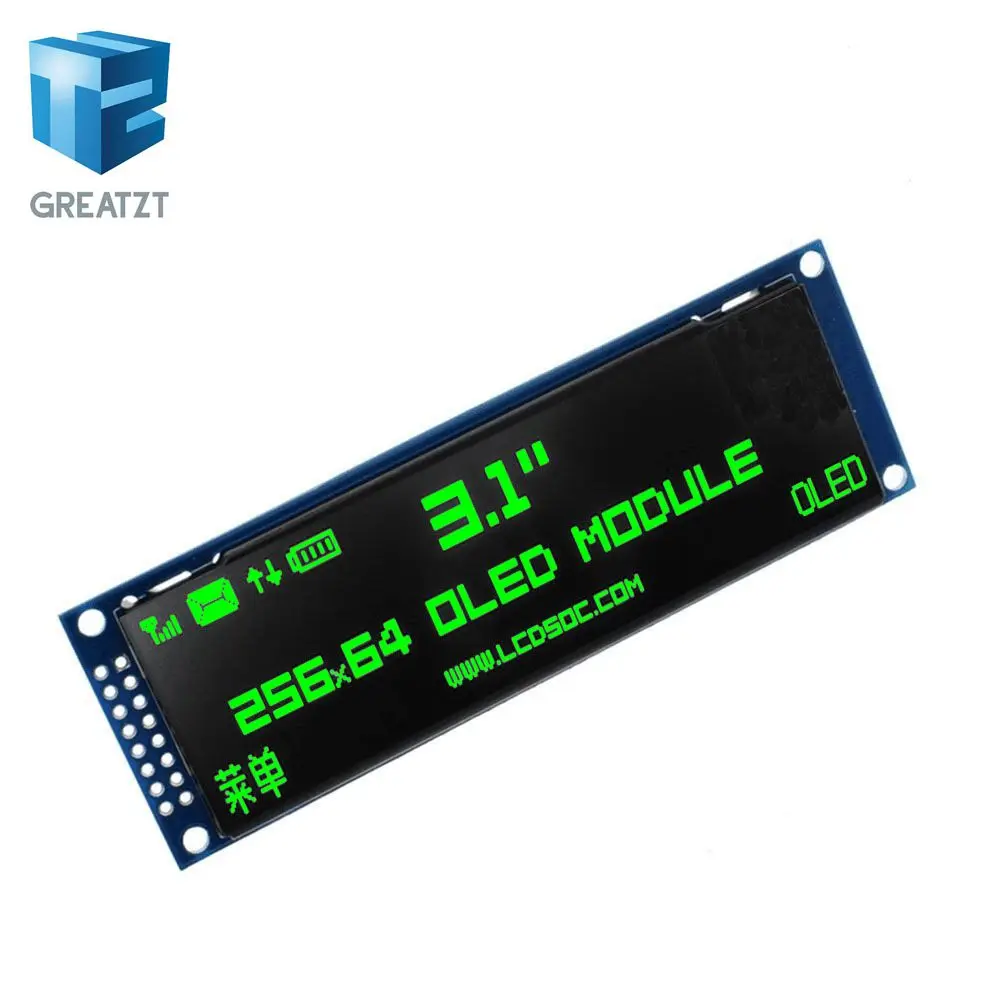 GREATZT настоящий oled дисплей 3 12 &quot256*64 25664 точек Графический ЖК модуль экран LCM SSD1322