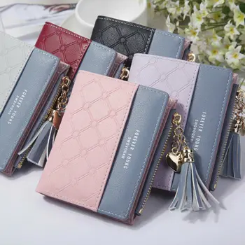 

2019 Brand New Women Short Wallet Purse Ladies Casual Card and Cash Holder Organizer Small Zipper Wallet