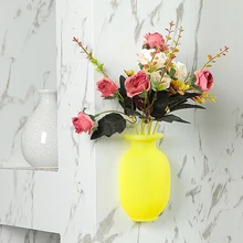 Силиконовые Цветочные Бутылки волшебные наклейки на стеклянную стену Панч Бесплатные цветочные горшки-капля