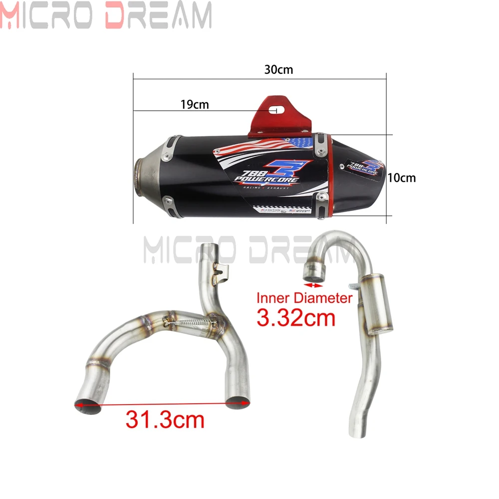 Motorcycle Exhaust Muffler Pipe System Set For Honda CRF150F CRF230F 2003-2016 CRF 230F 150F Dirt Bike Exhaust Silencer Pipes Motorcycle Exhaust Muffler Pipe System Set For Honda CRF150F CRF230F 2003-2016 CRF 230F 150F Dirt Bike Exhaust Silencer Pipes