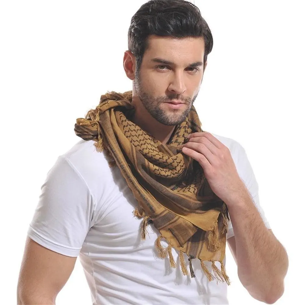 Shemagh Tactical Scarf 8 in 1 Large Thick Military Desert Keffiyeh Head Neck Arabe Scarf 110cm x 110cm