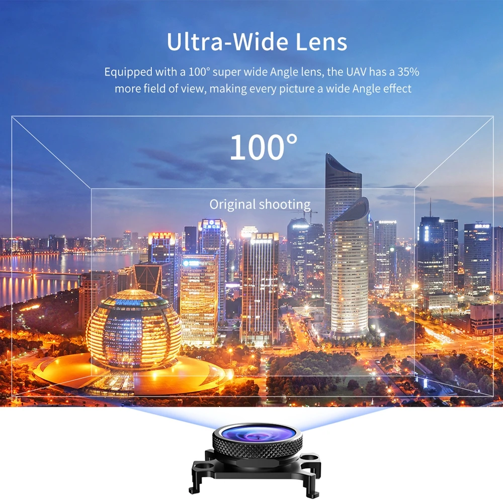 Ulanzi DR-03 1.33X Anamorphic lens for DJI Mavic AIR 2 Macro Fisheye HD Wide Angle Lens for DJI Mavic AIR 2 Drone Accessories