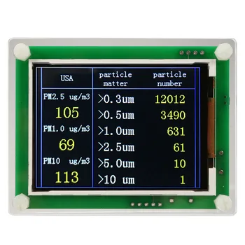 

2.8inch Household TFT Screen Air Quality Detector Multipurpose PM2.5 Chargable High Sensitivity Dust Sensor LCD Display Digital