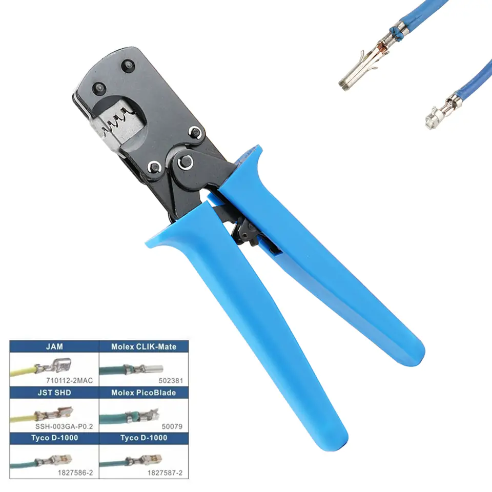 YR-3220 Crimper for Micro Connector Pins with Capacity 0.03-0.52mm² 32-20AWG 1.25/1.27/1.5/2.0mm Connector, DF 13 Connector image 1