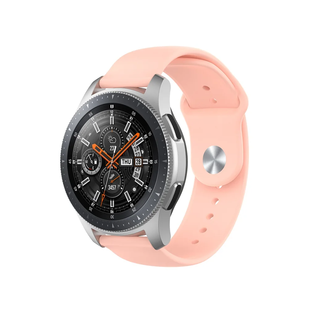 Новое поступление силиконовый ремешок для часов для samsung gear S3 Galaxy Watch 46 мм для Huami Amazfit GTR 47 мм классические спортивные браслеты