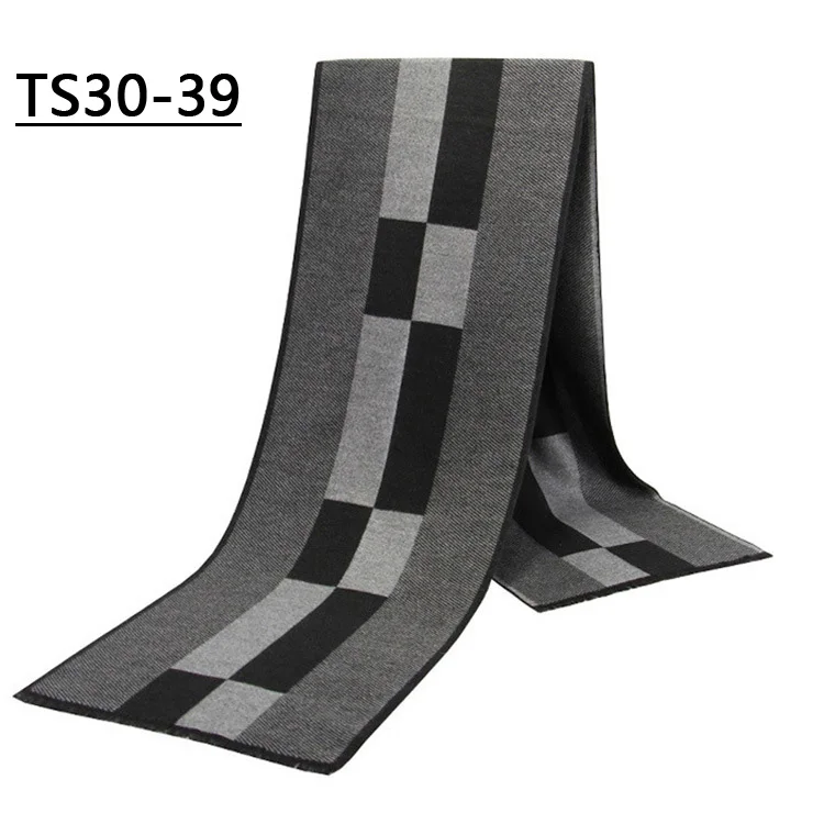 NEW TS30-39 YISHLINE, роскошный бренд, мужской кашемировый шарф, толстые, зимние, вискозные шарфы, плед, осень, теплый, длинный шейный платок, мужской шарф, шарф, мужской - Цвет: NEW TS30-39