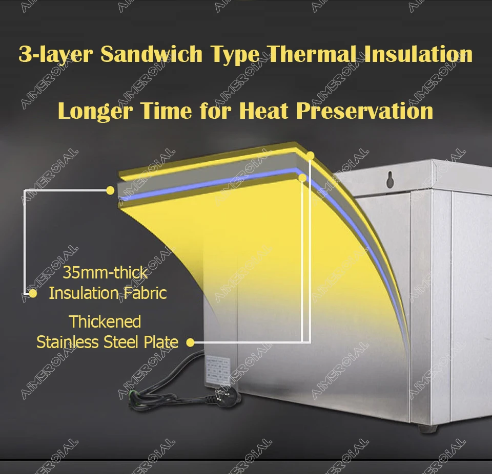 AT936 electric stainless steel salamander grill BBQ Chicken Meat Grill 3-layer adjustable Lift Style Salamander Machine