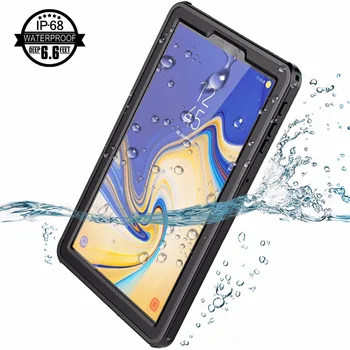 

For Samsung Galaxy Tab S4 Waterproof Case with Built-in Screen Full-Body Rugged Protective Case for Galaxy Tab S4 10.5 inch 2018