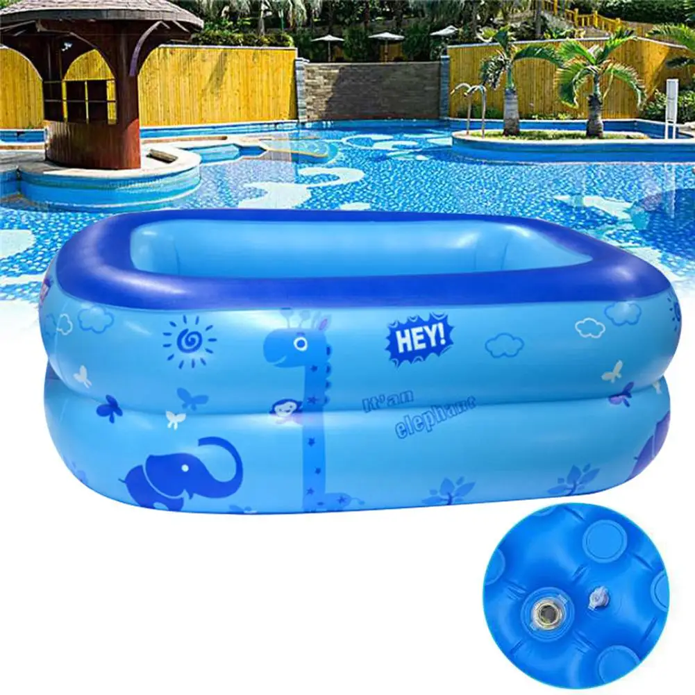 120cm 2 Layers Inflatable Kids Swim Bathtub Water Play Swimming Pool
