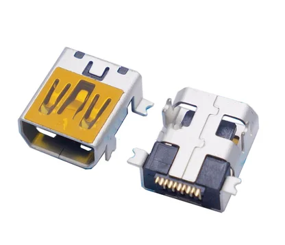 Mini enchufe USB de 10 pines para teléfono móvil, pegatina trasera, 10P, 10P, 10P