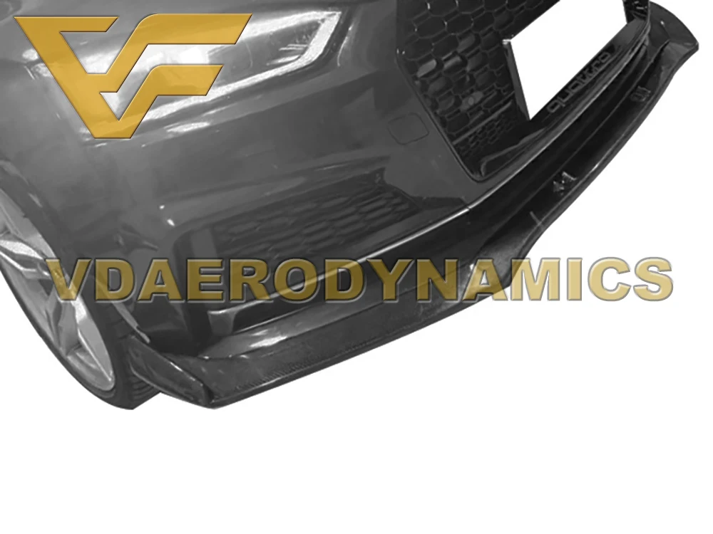 Подходит для 08-11 12-16 17-19 Audi RS5 S5 VAD-R углеродное волокно передний губной сплиттер Бампер Комплект-3 вида стилей на выбор