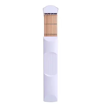 

African ABS White Novice Practice Plucked Stringed Instrument Small Guitar Pocket Guitar Musical Performance Play