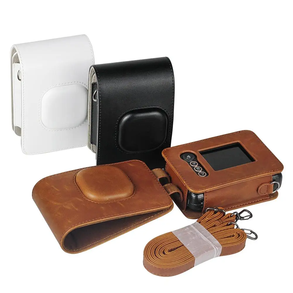 Чехол для путешествий в стиле ретро из искусственной кожи для Fujifilm Instax Mini Liplay Hybrid instant camera с плечевым ремнем