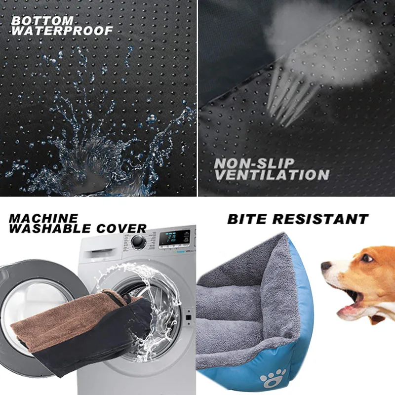 new (S-3XL) Large Pet Cat Dog Bed 8Colors Warm Cozy Dog House Soft Fleece Nest Dog Baskets Mat Autumn Winter Waterproof Kennel new (S-3XL) Large Pet Cat Dog Bed 8Colors Warm Cozy Dog House Soft Fleece Nest Dog Baskets Mat Autumn Winter Waterproof Kennel