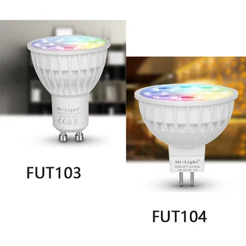 

Milight FUT103 FUT104 4W GU10 MR16 RGB+CCT LED Spotlight 2.4G Led Bulb light Wireless Remote LED Spotlight Smart lamp AC100-240V