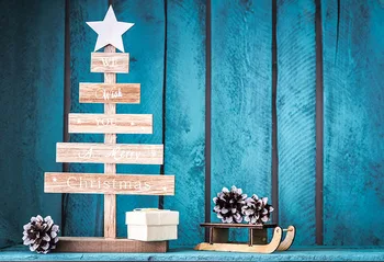

Christmas Party Photography Background Birthday Party Wood Wall Backdrops wish you Christmas Decoration Photocall