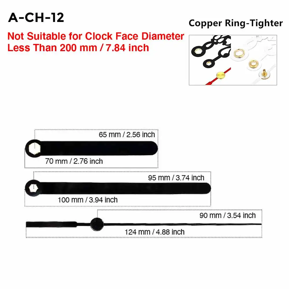 MCDFL 포인터 벽 시계 홈 화살표 메커니즘에 대 한 장식 된 긴 손 시계 DIY 석 영 부품 주방 시간 침실 장식