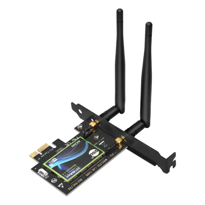 Настольная антенна 3 5 дБ Wi Fi 6 AX200 двухчастотный гигабитный PCI E встроенная