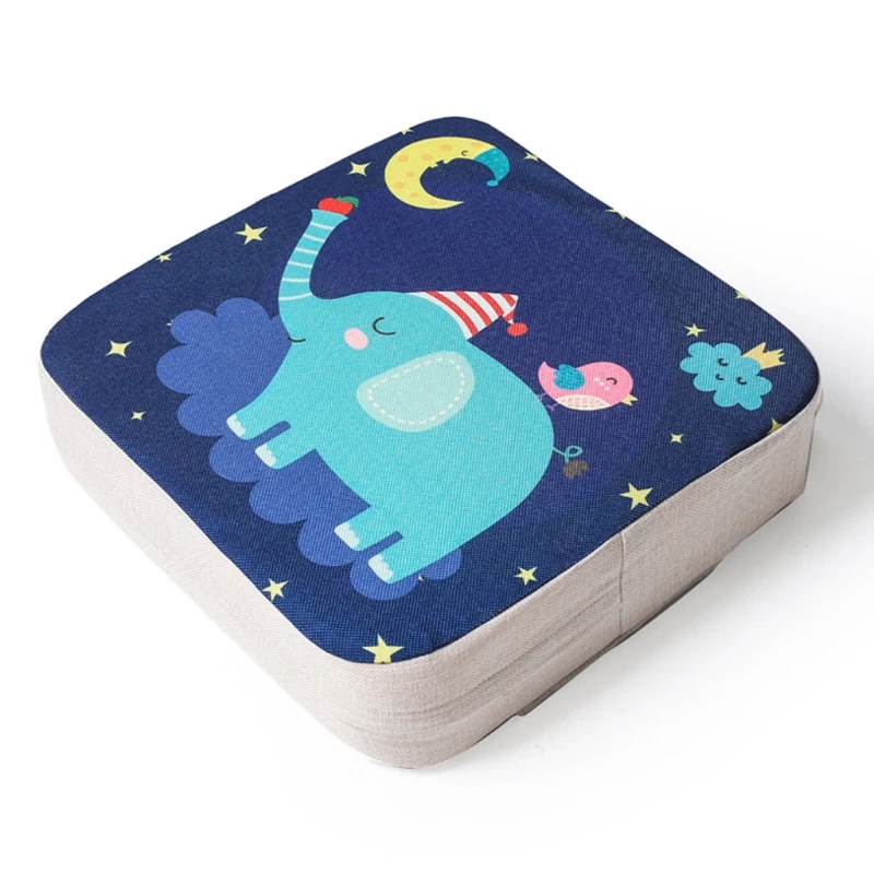 Adjustable Portable Cartoon Baby High Chair Seat Cushion Pad Dining Chair Booster Pad Washable Sponge Increasing Seat Cushion