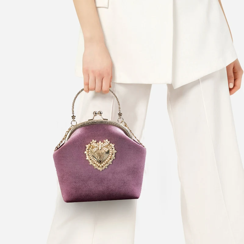 Женская сумка через плечо с цепочкой Вельветовая 2019 | Багаж и сумки