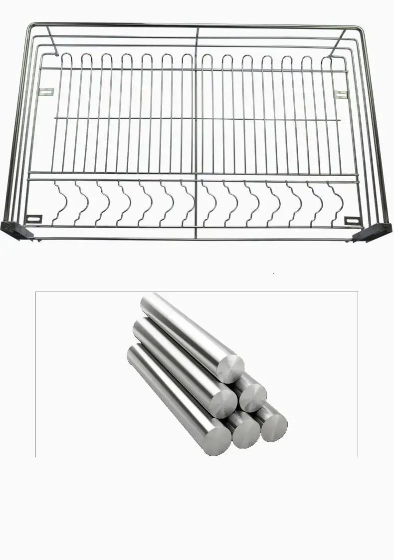 Armario Para Colgar En La Ducha Cestas Corredera Органайзер из нержавеющей стали Cocina Cozinha стеллаж для кухонного шкафа корзина для хранения